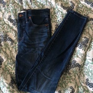 Madewell 10” high rise skinny jeans